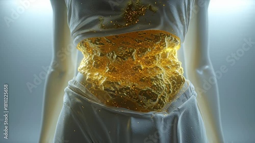 Body Transformation Fat Burning Metabolism Abstract Visualization