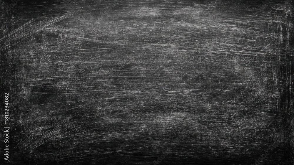 Fototapeta premium The chalkboard features a textured surface filled with scratches and markings inviting new ideas.