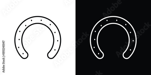 Baby orthopedic pillow icons pack. Set of black and white liner stroke symbols