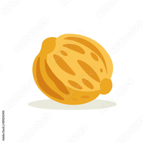 A_Simple_flat_2D_icon_of_a_chickpea_isolated_on_a_white_simple illustration with EPS format design