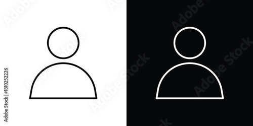 Individual icons pack. Set of black and white liner stroke symbols