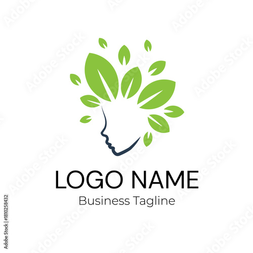 Logo Beauty Hair Salon Vector Design Template