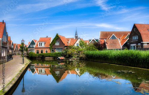 A Tranquil Scene in the Tourist Town of Volendam, Netherlands