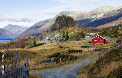Photos Typical, Old Agricultural Buildings at Beautiful Stro, near Helin Lake, in Vestr