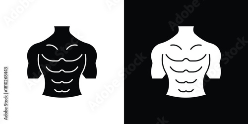 Abs icons symbols in flat style.