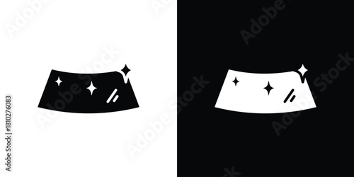 car windscreen icons symbols in flat style.