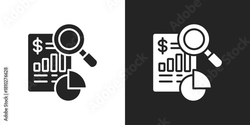 Transparency Icon In Black And White Glyph Style