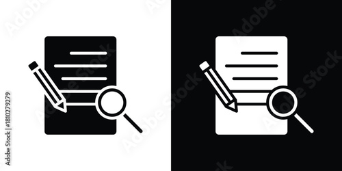 Defining icons symbols in flat style.