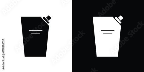 Doys. collection. Silhouette flat icon design element.pouch icons symbols in flat style.