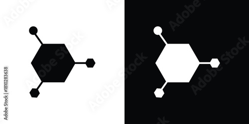 Hormones icons symbols in flat style.