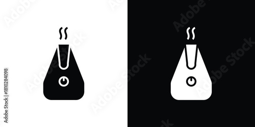 Humidifier icons symbols in flat style.