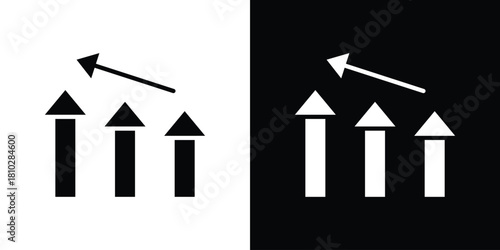 Improvement icons symbols in flat style.