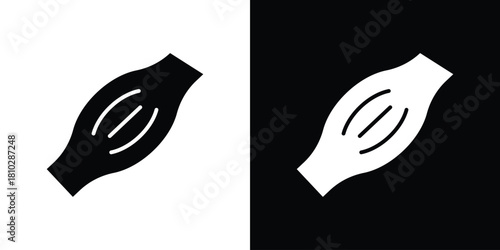 Myalgia icons symbols in flat style.