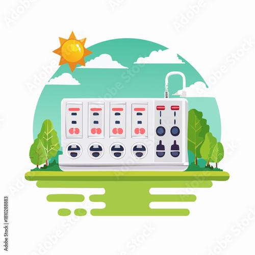 Solar Power Inverter for Green Energy Distribution.