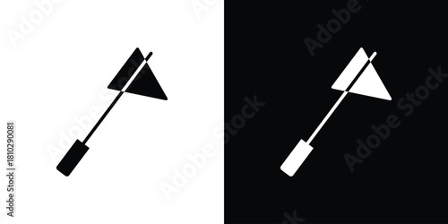 reflex hammer icons symbols in flat style.