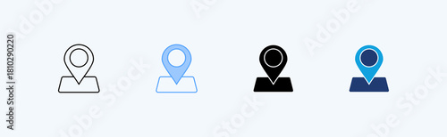 Map Pin Outline Icon