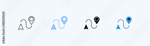 Gps Multiple Icon Illustration Vector