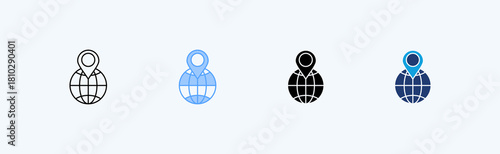 World Multiple Icon Illustration Vector