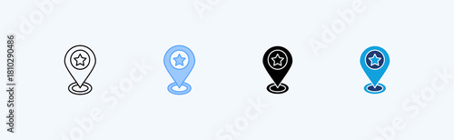 Place Multiple Icon Illustration Vector