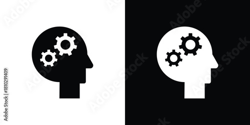 Skills icons symbols in flat style.