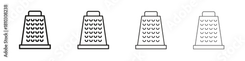 Grater icons collection web design, minimal line style