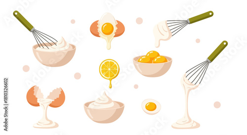 Vector illustrations showcasing diverse hands performing essential hygiene and care routines washing with soap, applying lotion, using sanitizer, and cleaning with wet wipes