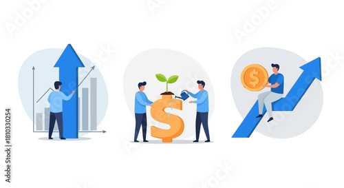 Investment Growth Vector Illustration of Financial Success