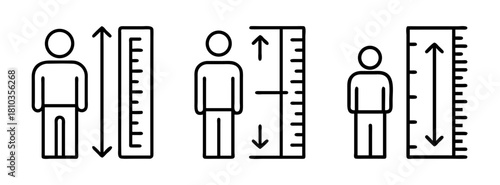 Understanding height measurement comparison chart using ruler and person for growth tracking data analysis