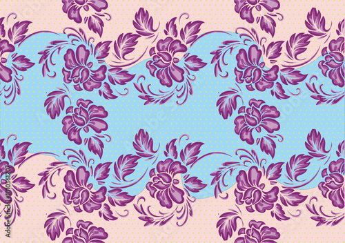 A variety of Indonesian batik that is very famous for its floral motifs