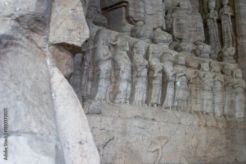 Wallpaper Mural Rock sculptures of Buddha at Beishan Rock Carvings in Dazu, China. Torontodigital.ca