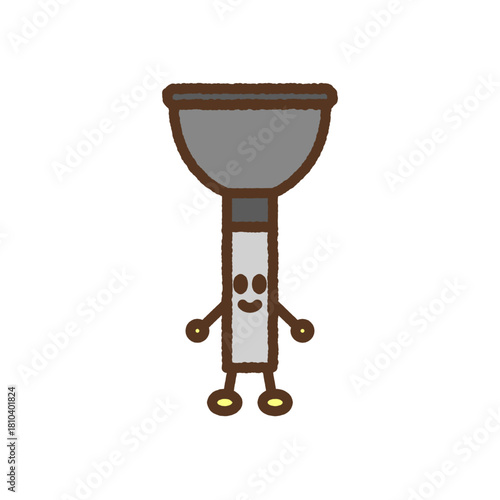 手書き風のキャラクターイラストアイコン　ラバーカップ