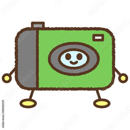 手書き風のキャラクターイラストアイコン　使い捨てカメラ