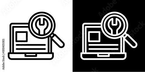 Service Maintenance  Icon Set White Mix Style Collection