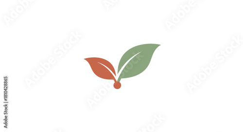 Steady Cultivation Meter Icon Abstract Leaf Unfurling in Soft Earth Tones.svg