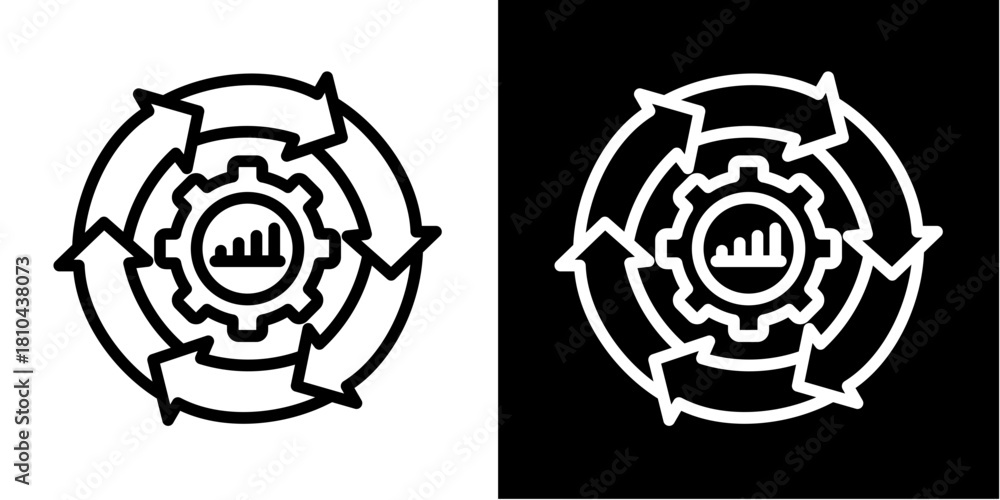 Obraz premium Business Continuity Icon Set Multiple Style Collection