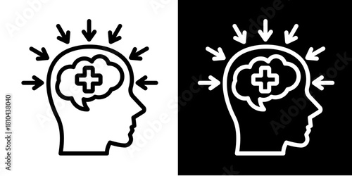 Mental Toughness  Icon Set Multiple Style Collection