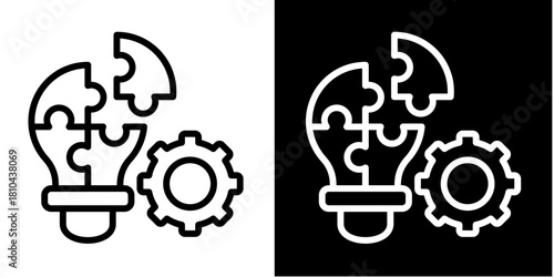 Problem Solving  Icon Set Multiple Style Collection