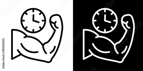 Endurance  Icon Set Multiple Style Collection