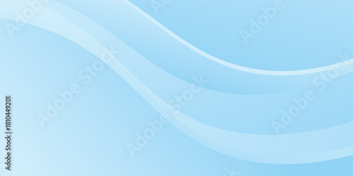 Abstract white wavy glowing lines on a blue background. Futuristic digital high-technology pattern abstrac