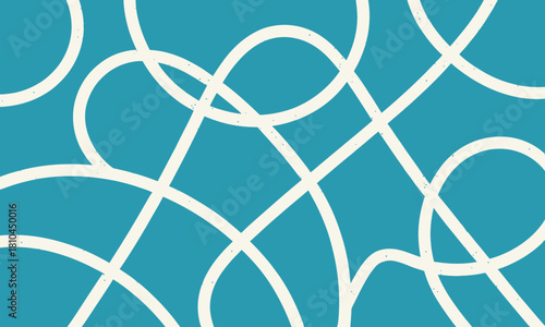 An artistic abstract background featuring soft and flowing curvy lines in white against a calming teal backdrop, creating a modern and artistic aesthetic.