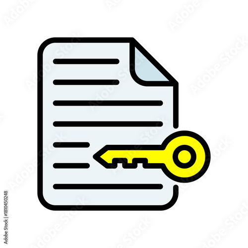 File Access lineal color icon