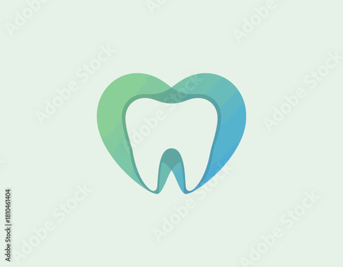 This sleek logo design represents dental health using a stylized tooth symbol, emphasizing modernity and the importance of oral hygiene in a visually friendly manner.