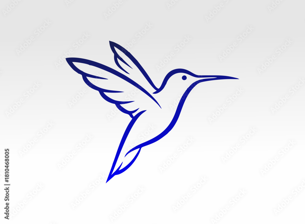 Obraz premium vector illustration of a bird