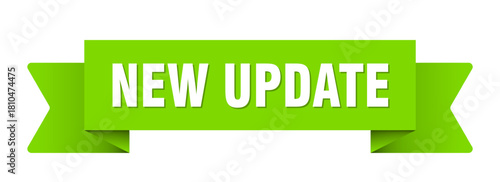 new update ribbon isolated on transparent background. new update ribbon