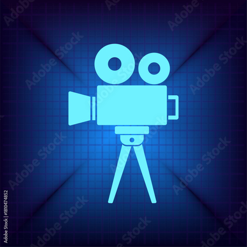 Vector illustration on a blue background