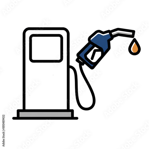 illustration of a fuel pump. isolated on a white background.