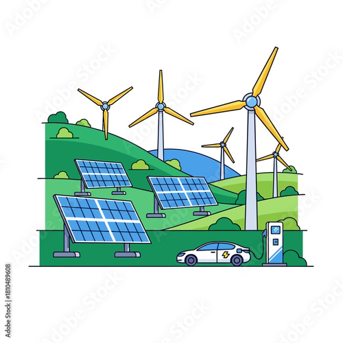 Renewable energy sources powering a clean future