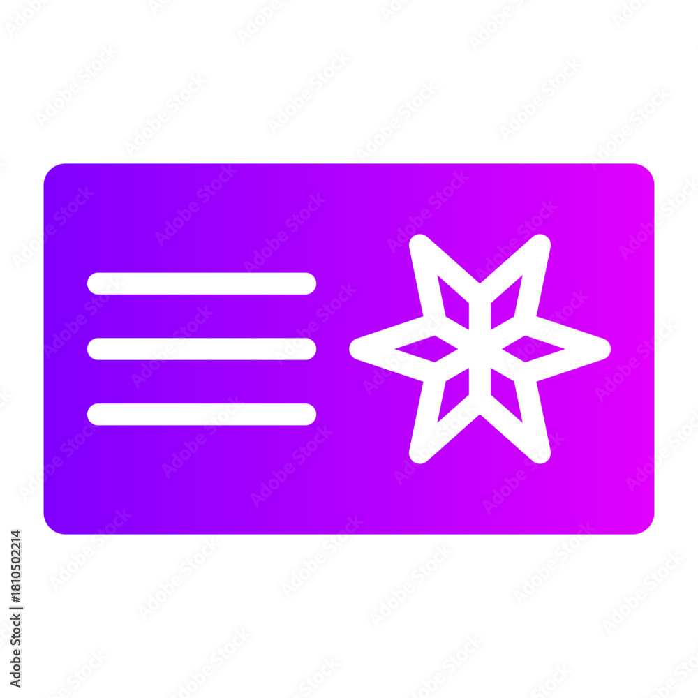 Fototapeta premium new year card gradient icon