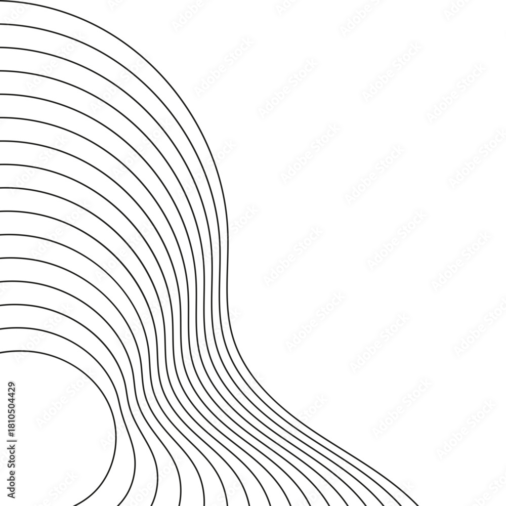 Obraz premium Blend Wave Line Corner