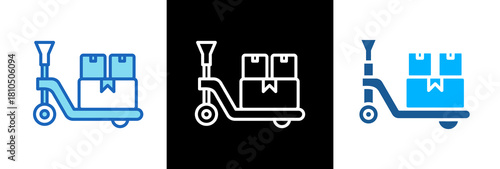 Lift Cart lineblue icon